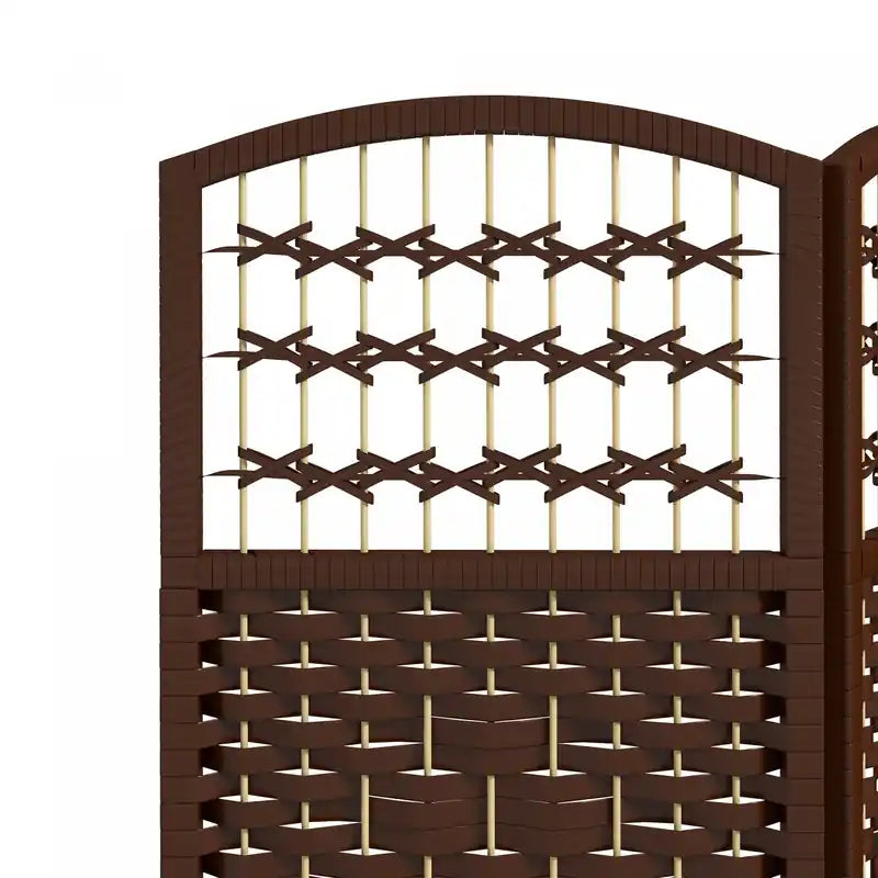 6 Panel Folding Room Divider 5.6 Ft Privacy Screen