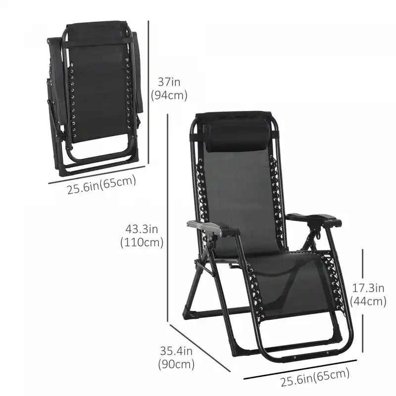 Reclining Zero Gravity Chair With Adjustable Backrest, Wine Red