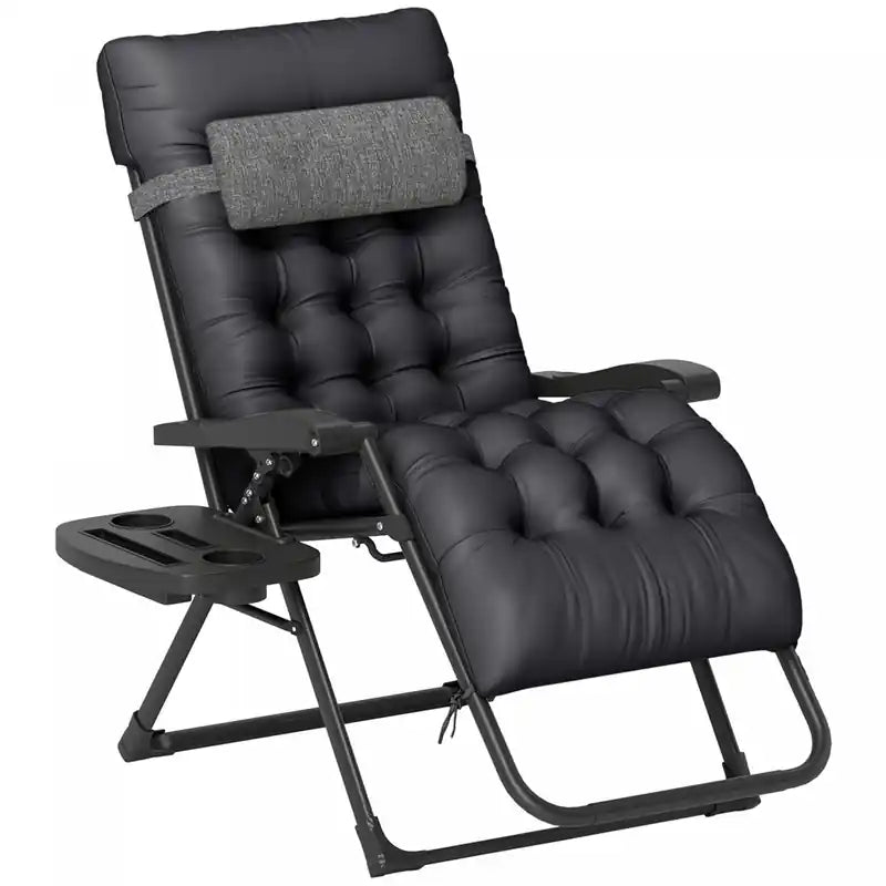 Outsunny Padded Zero Gravity Chair, Folding Recliner Chair